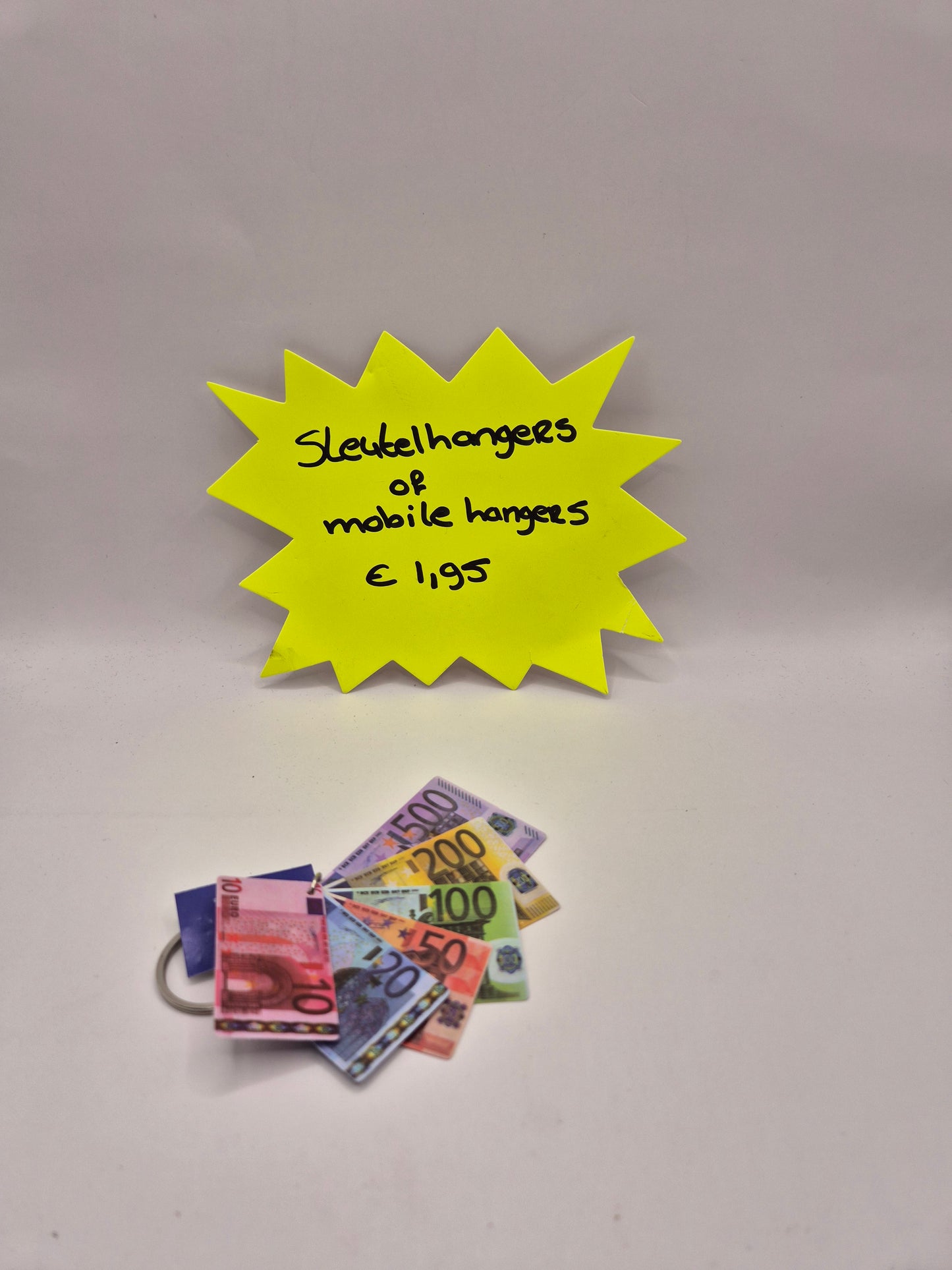 sleutelhanger met vast geld