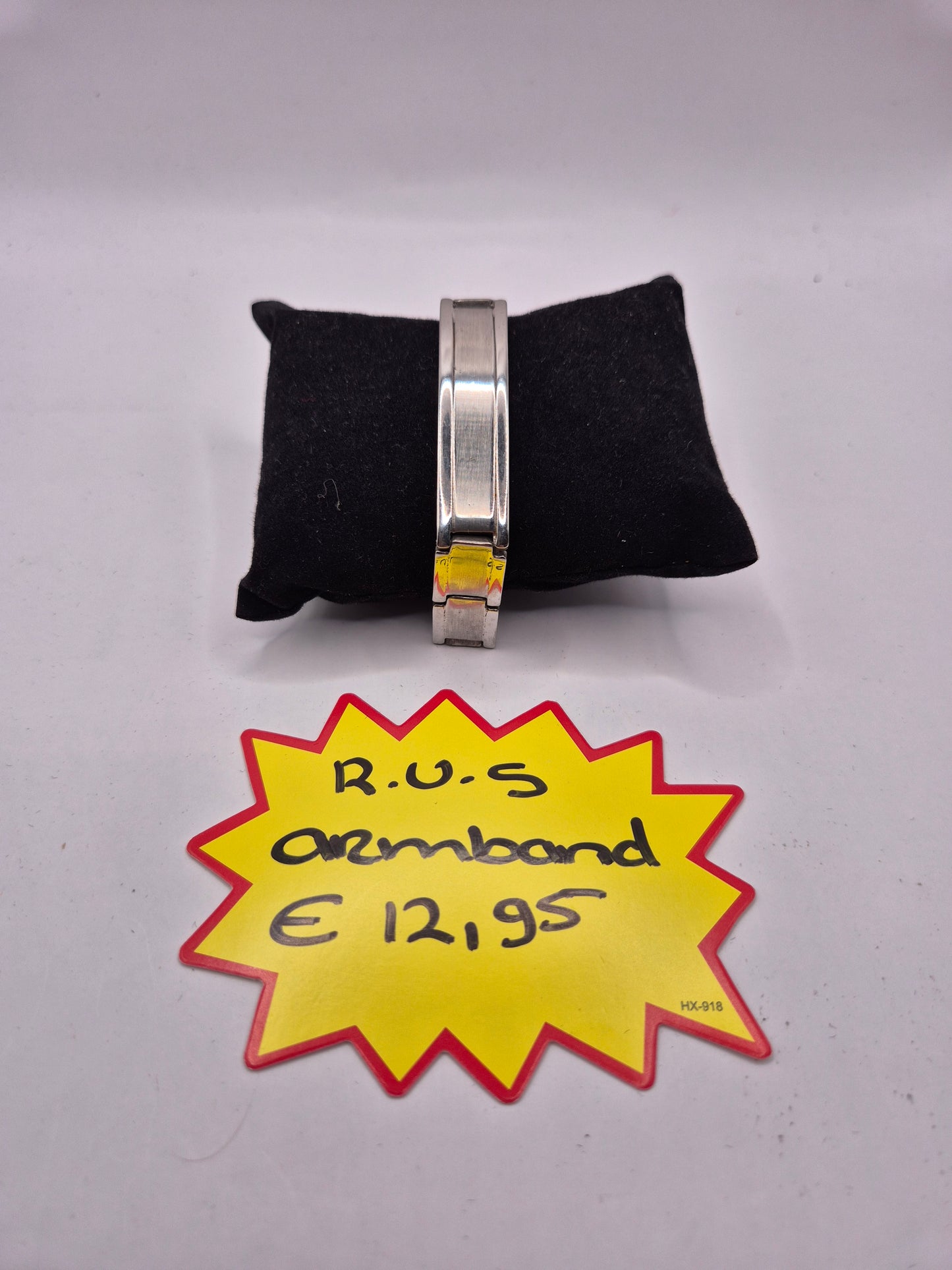 r.v.s armband voor heren