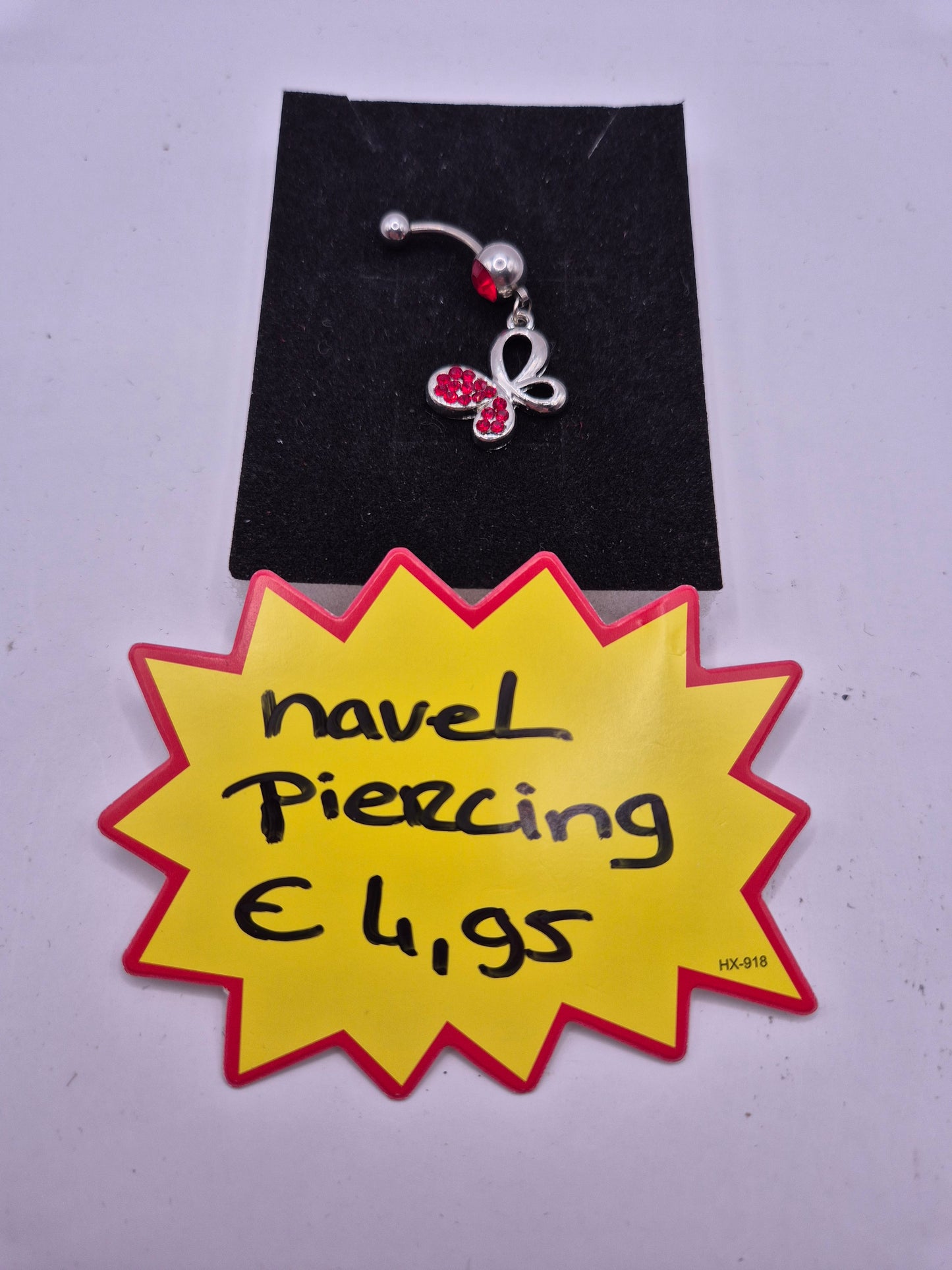 navelpiercing vlinder