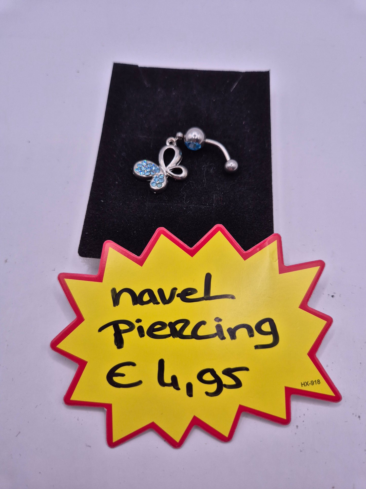 navelpiercing vlinder