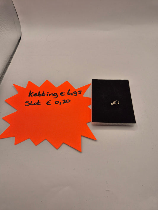 slot voor aan ketting of armband