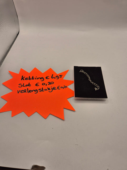 verleng stukjes voor aan armbanden en ketting en enkelbandjes