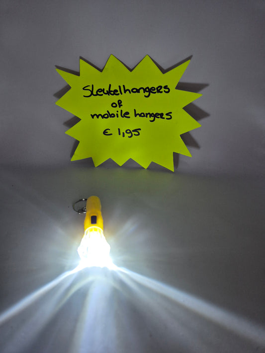 sleutel hanger geel