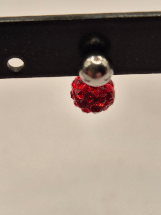 navelpiercing rood