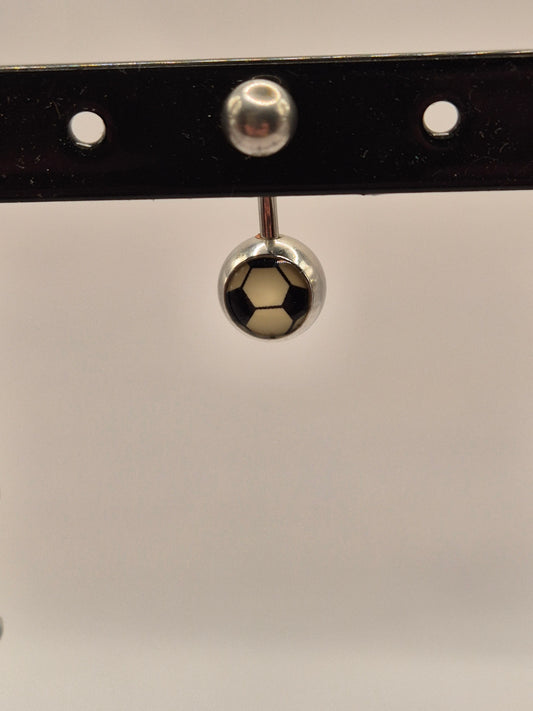 navelpiercing voetbal