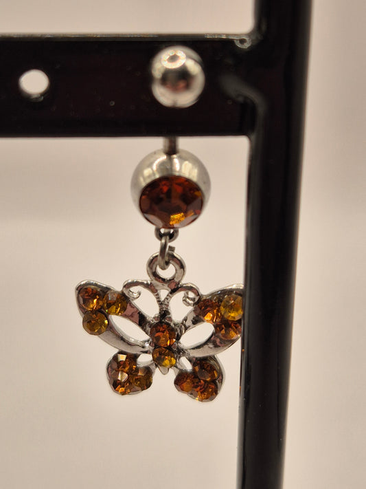 navelpiercing vlinder