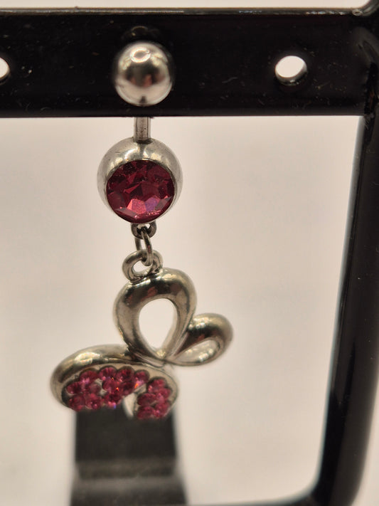 navelpiercing vlinder