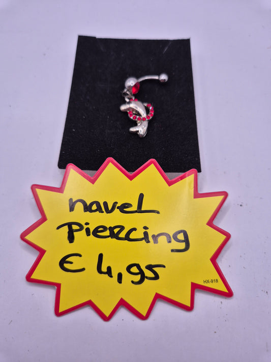 navel[piercing dolfijn