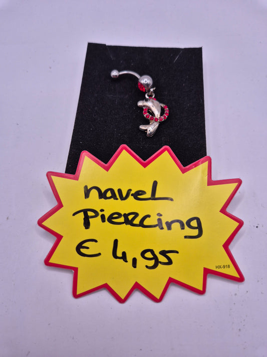 navelpiercing dolfijn