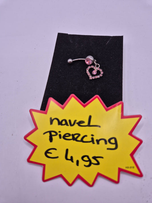 navelpiercing hart