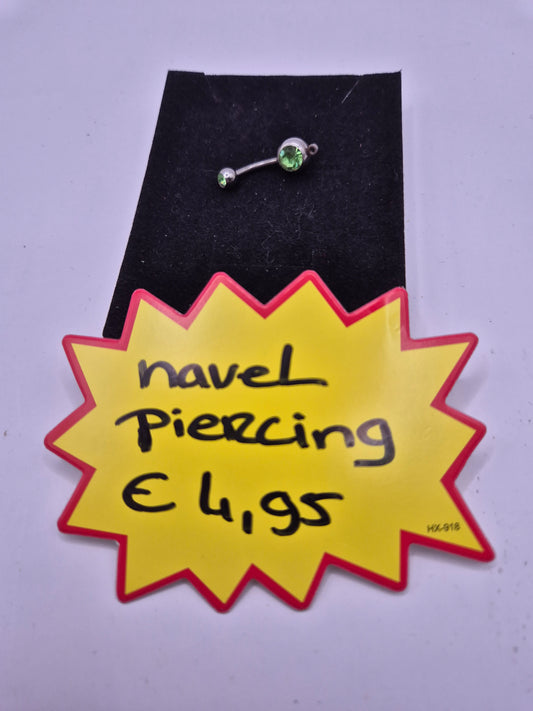 navelpiercing groen
