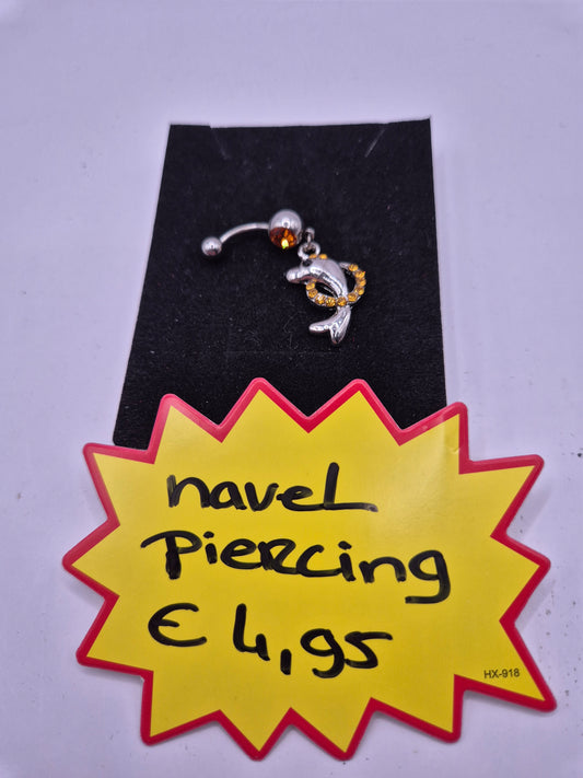 navelpiercing dolfijn