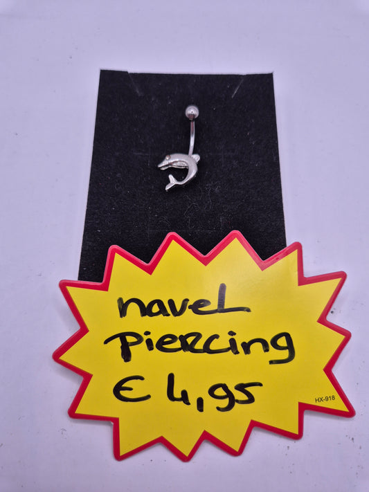 navelpiercing dolfijn