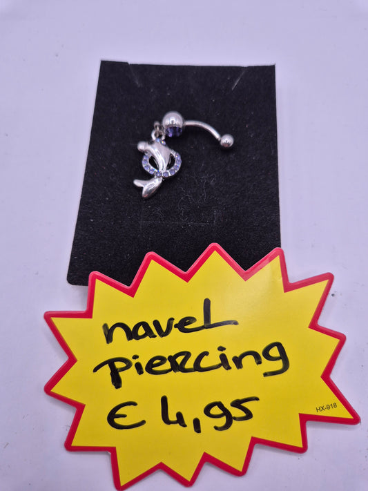 navelpiercing dolfijn