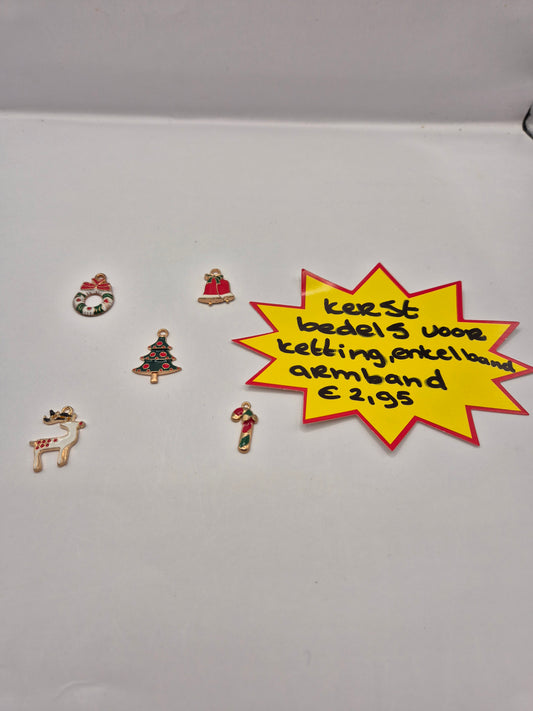 kerst bedels voor armband enkelband en ketting