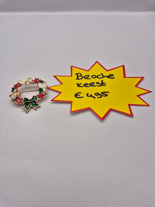 kerst broche