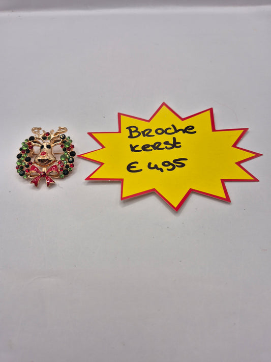 kerst broche