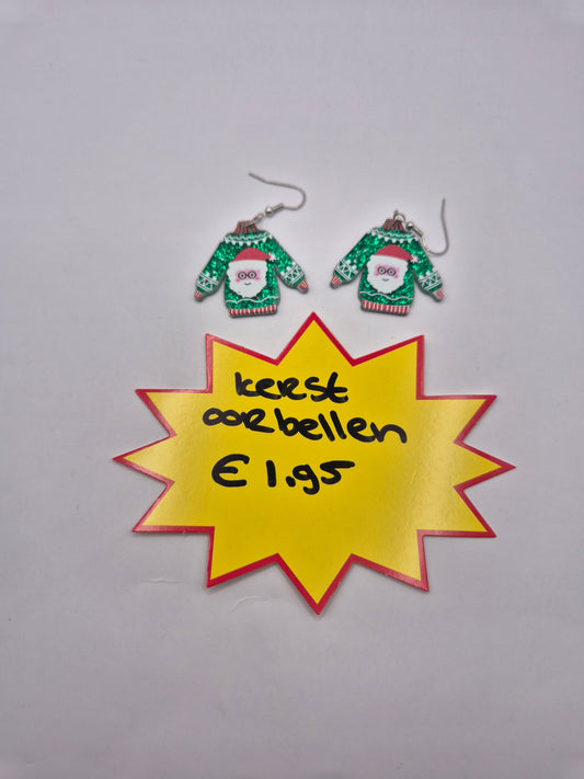 kerst oorbellen