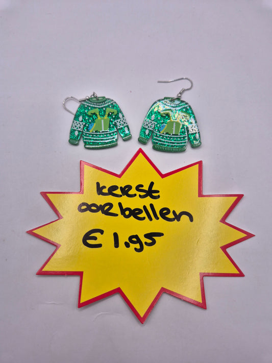 kerst oorbellen