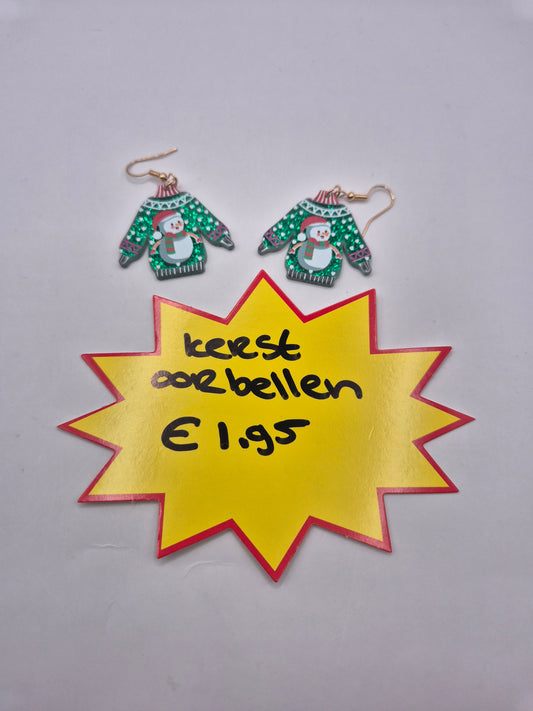 kerst oorbellen