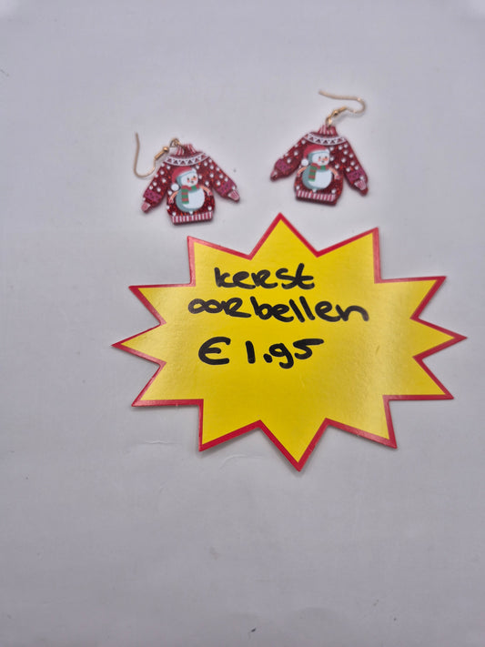 kerst oorbellen