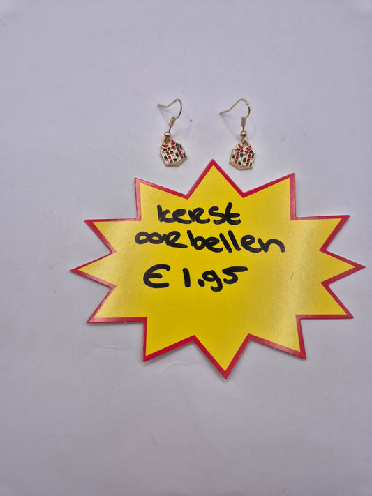 kerst oorbellen
