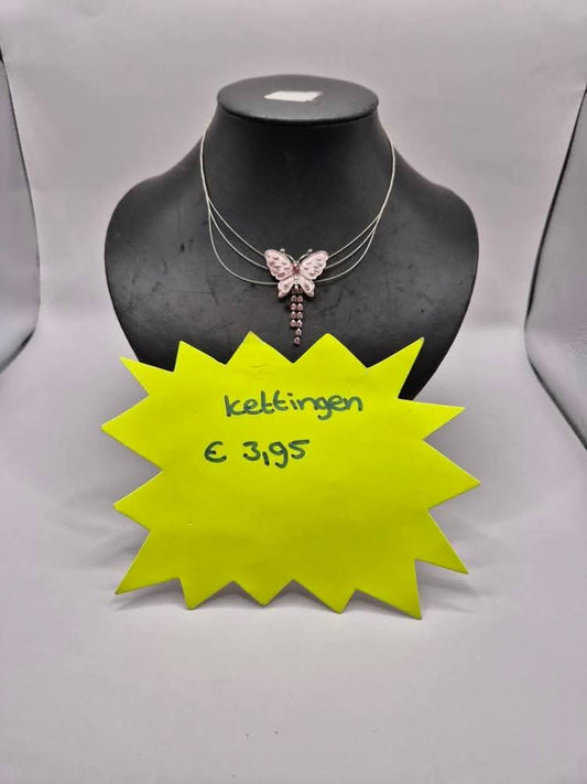 ketting vlinder kort