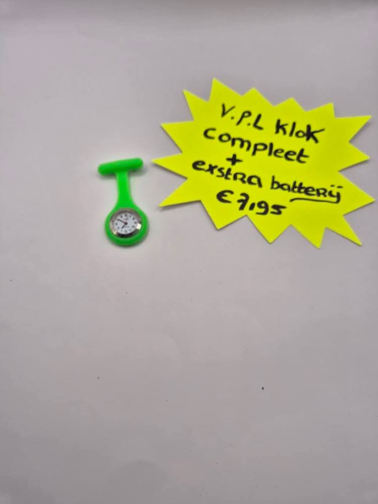 v.p.l.klokje compleet groen