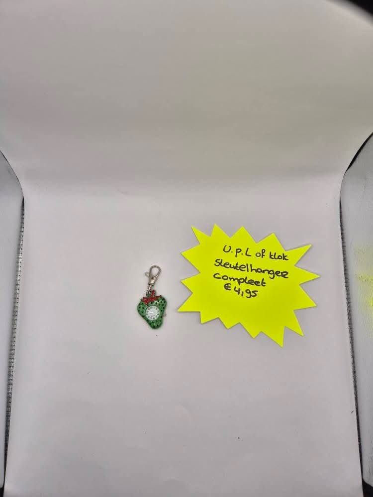 v.p.l.sleutelhanger aarbei groen compleet